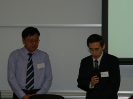 劉波金融学院副院長と久保センター長