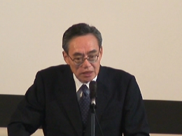 小西学部長の挨拶