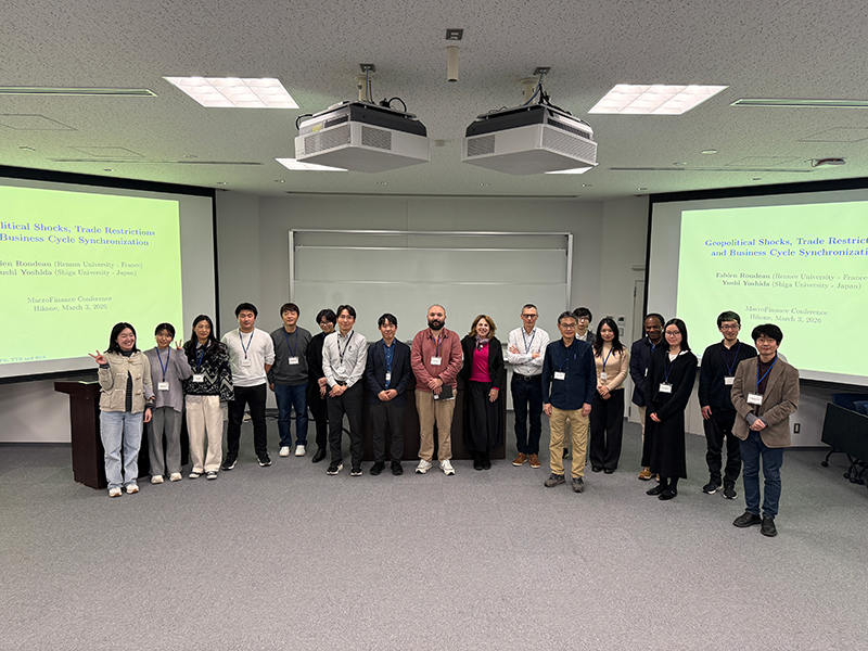 フランス研究者4名と国内研究者2名を招聘し、第3回国際ワークショップ「MacroFinance Workshop 2026」を開催いたしました。のサムネイル